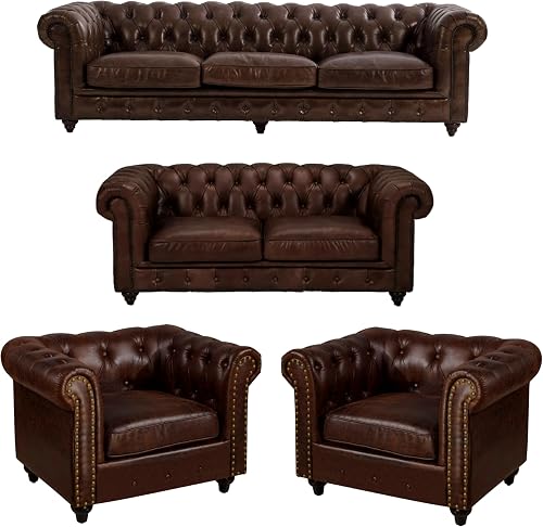 luxury 3 seater sofa & 2 seater sofa with set of 2 1 seater sofa chesterfield sofa for living room