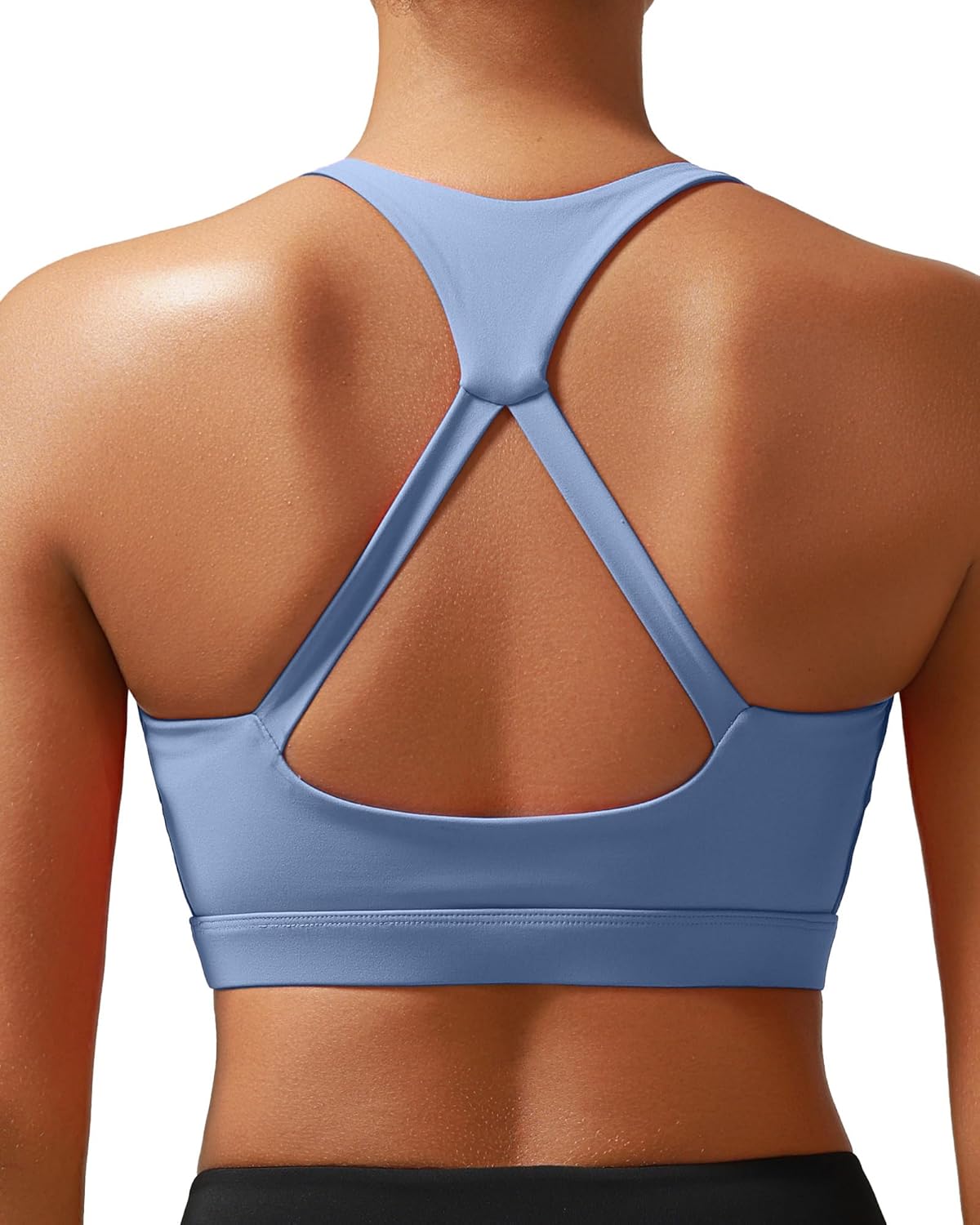 RUNNING GIRL Sports Bras for Women, Medium Support Yoga Sport Bra with Removable Cups Racerback Workout Bra