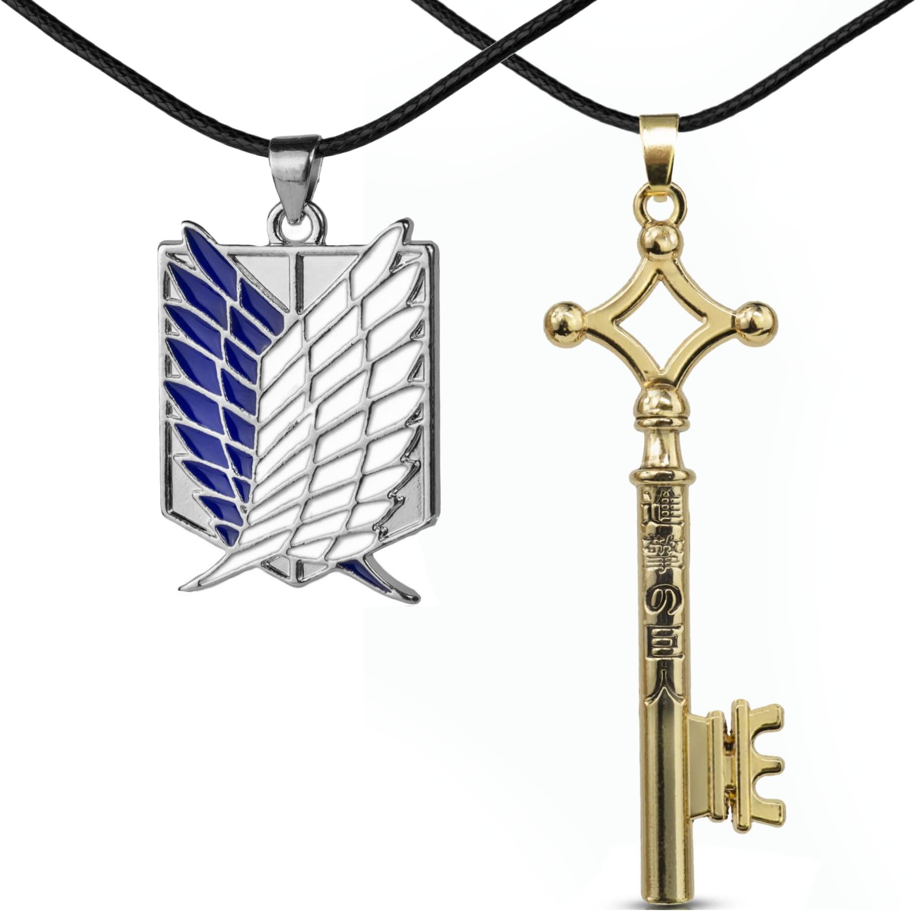 HAND-PRONecklace Attack on Titans Key Eren exploration equipment shingeki no kyoji pendant atack on tita, one size, Stainless Steel, Not Applicable