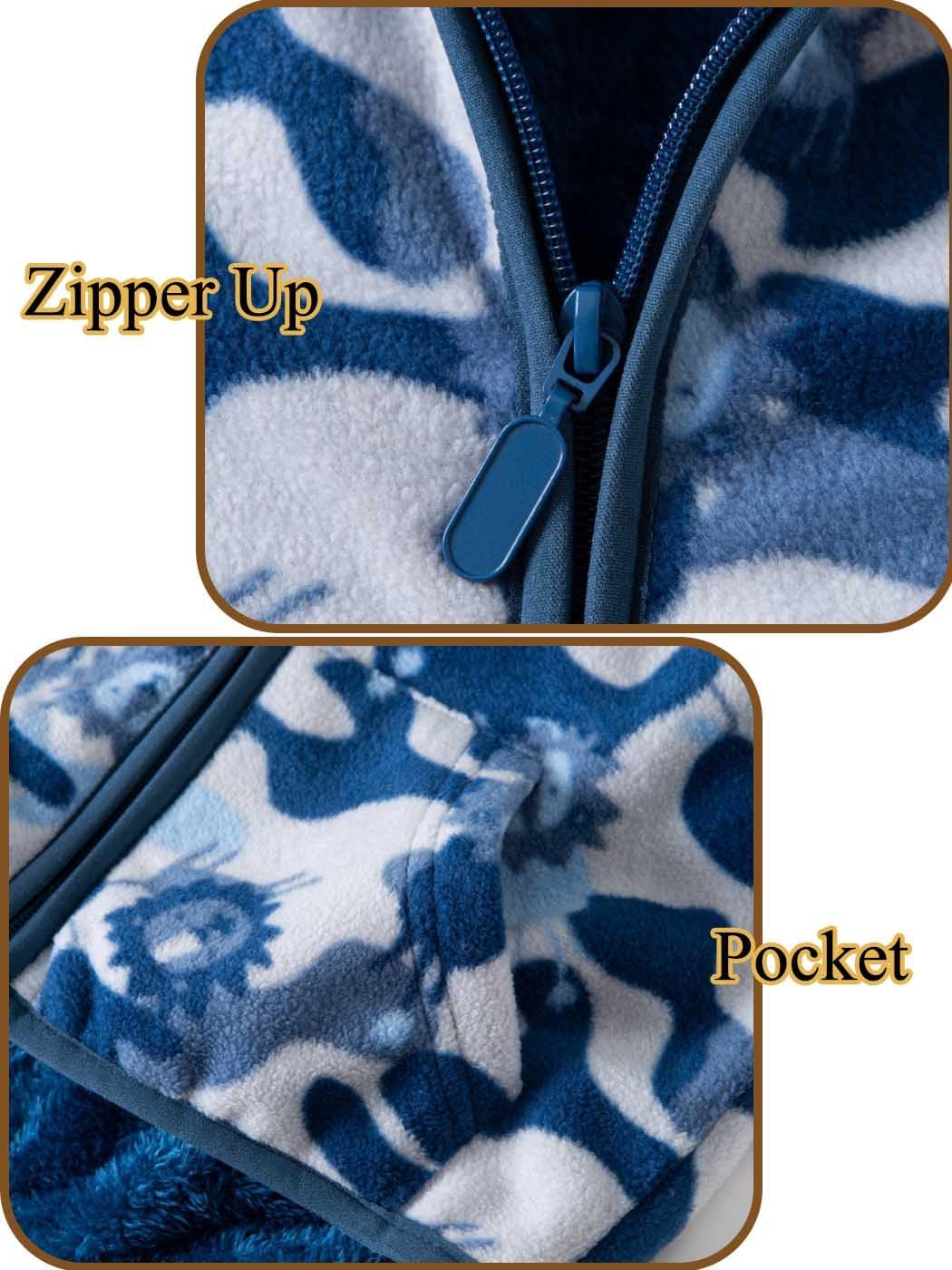 Baby Toddler Boys Girls Sherpa Fleece Lined Jacked Sweatshirt Fall Winter Autumn Warm Clothes with Hoodie