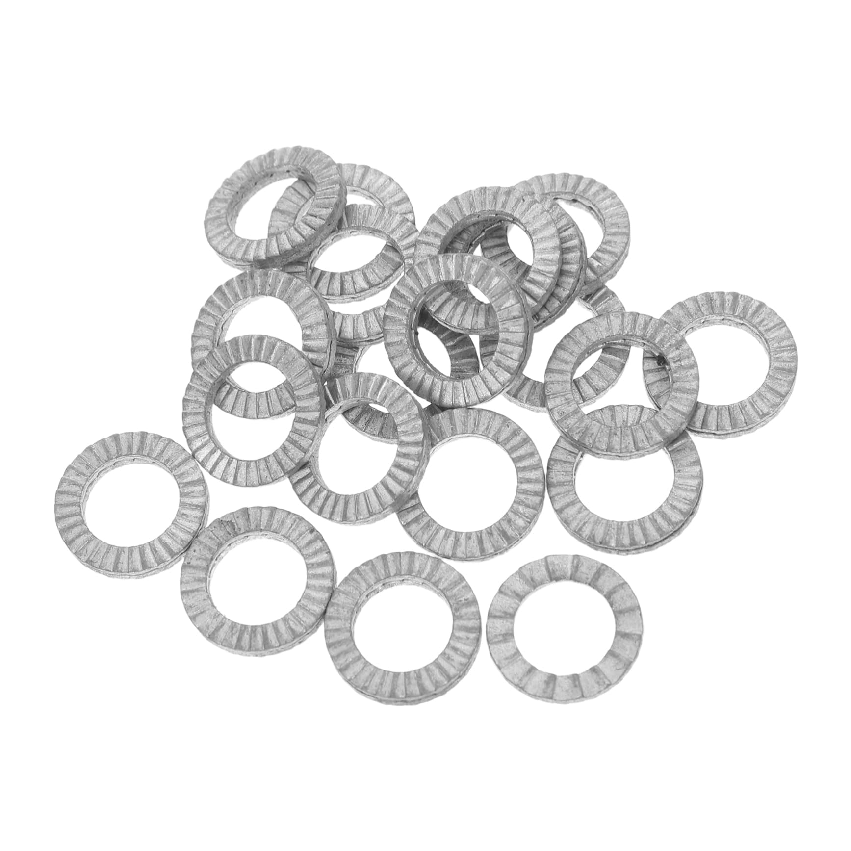Veemoon 20pcs M10 Heavy Duty Wedge Locking Washers Anti-Vibration Secure Locking Washer Set for Industrial Home Use