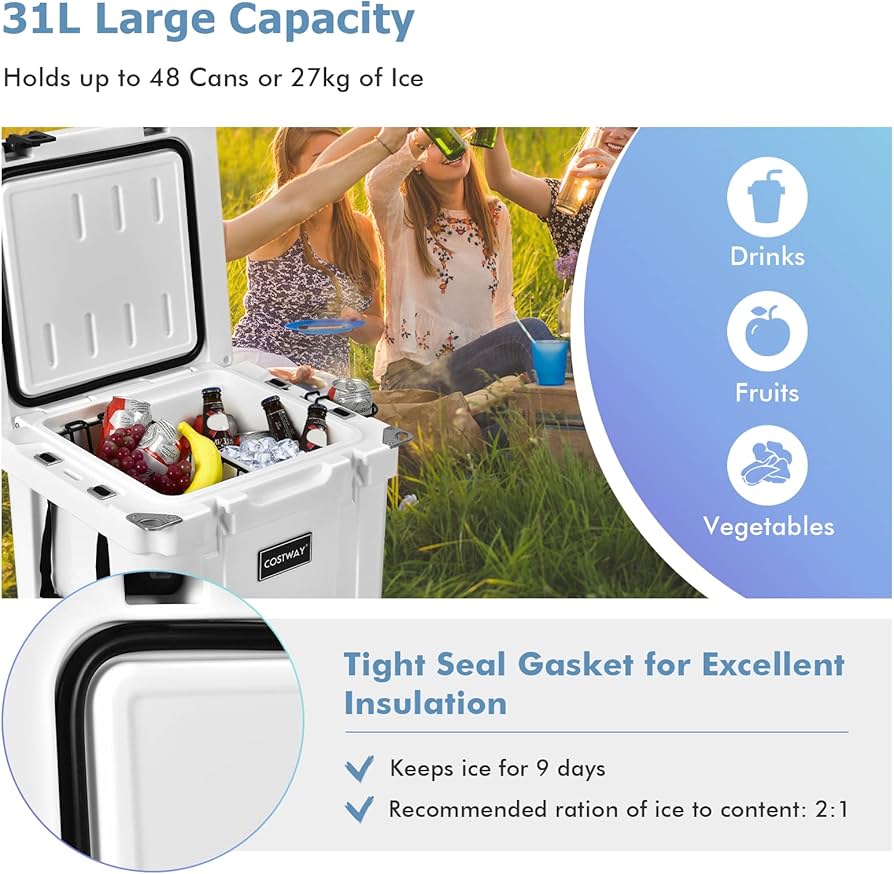 Rotomolded Hard Sided 96 Can Dual Function Cold/Hot Ice