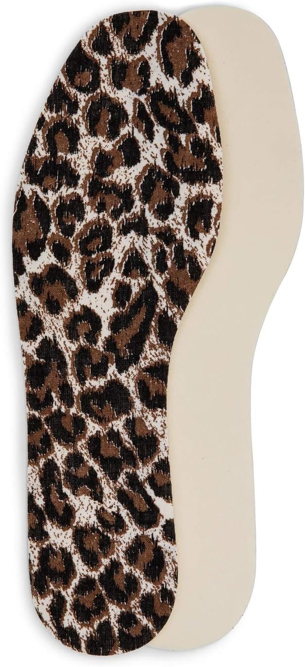 Leopard Shoe Insoles 6 Pair Pack Set for Women, 38 EUR / 5 UK / Women - Image 4
