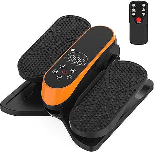 Miniatura 13 de HOMGIM Máquina elíptica para debajo del escritorio, ejercitador de piernas motorizado silencioso con control remoto inteligente, programas manuales