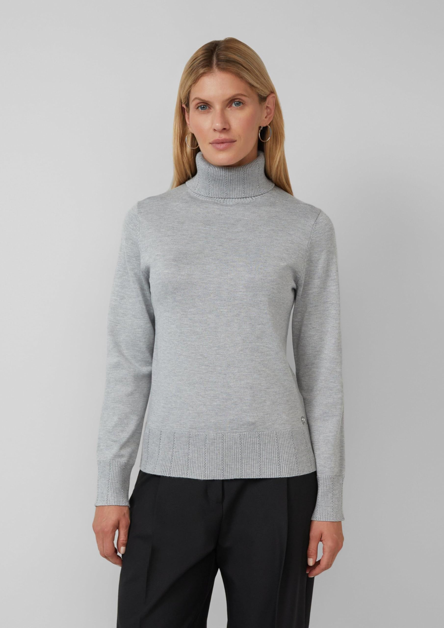 s.Oliver Slim-Fit-Pullover mit Ajour-Details