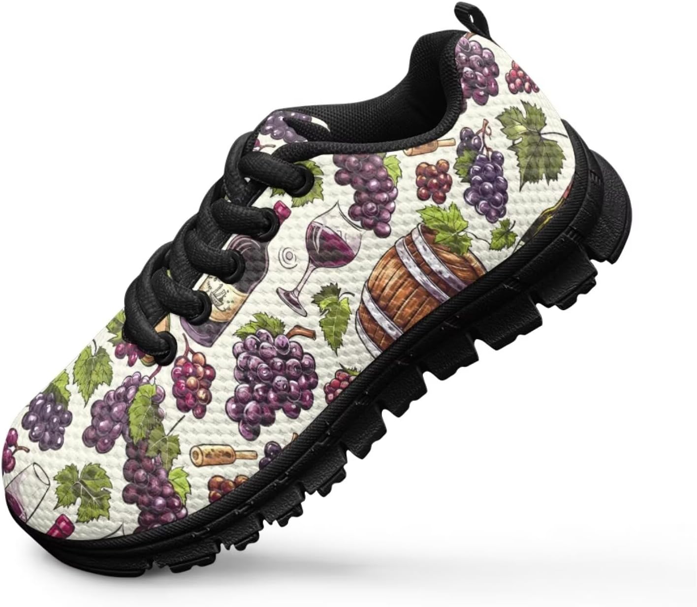 Funnydude Cool Print Boys Tennis Shoes Size 10.5-7 Kids Casual Walking Shoes Lace up Sneakers