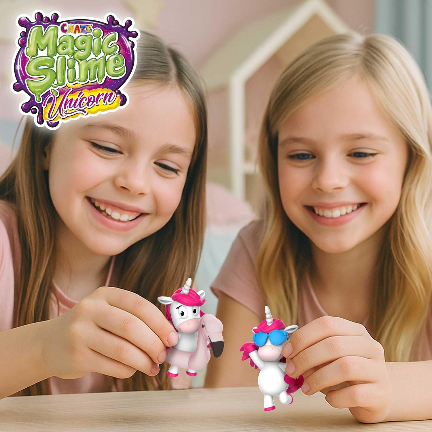 CRAZE Magic Slime Unicorn XXL De 600 Ml Con Purpurina Y Figura Sorpresa De Unicornio, Slime Sensorial Para Niños Y Niñas