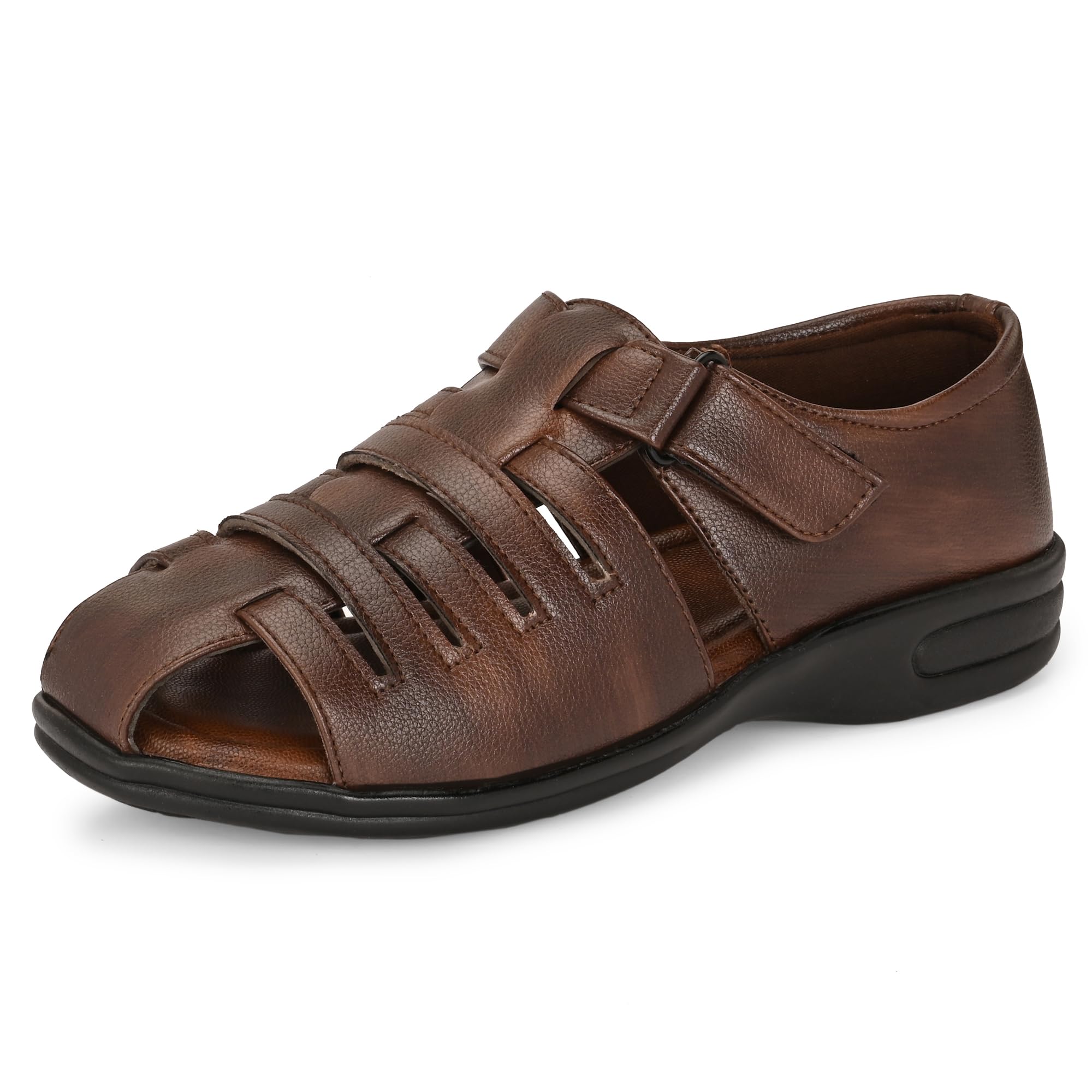 Sandal for Men | Grip Insole for Stability | Modern Look with Straps | Comfortable Footwear (9780)-image-9