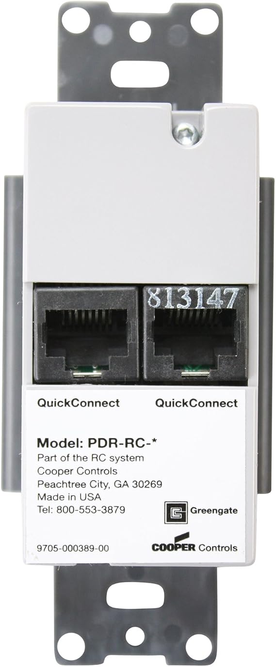 COOPER GREENGATE RC-6TSB-ZAD-W Pre-Engraved Room Controller Wallstation Low Voltage Switch