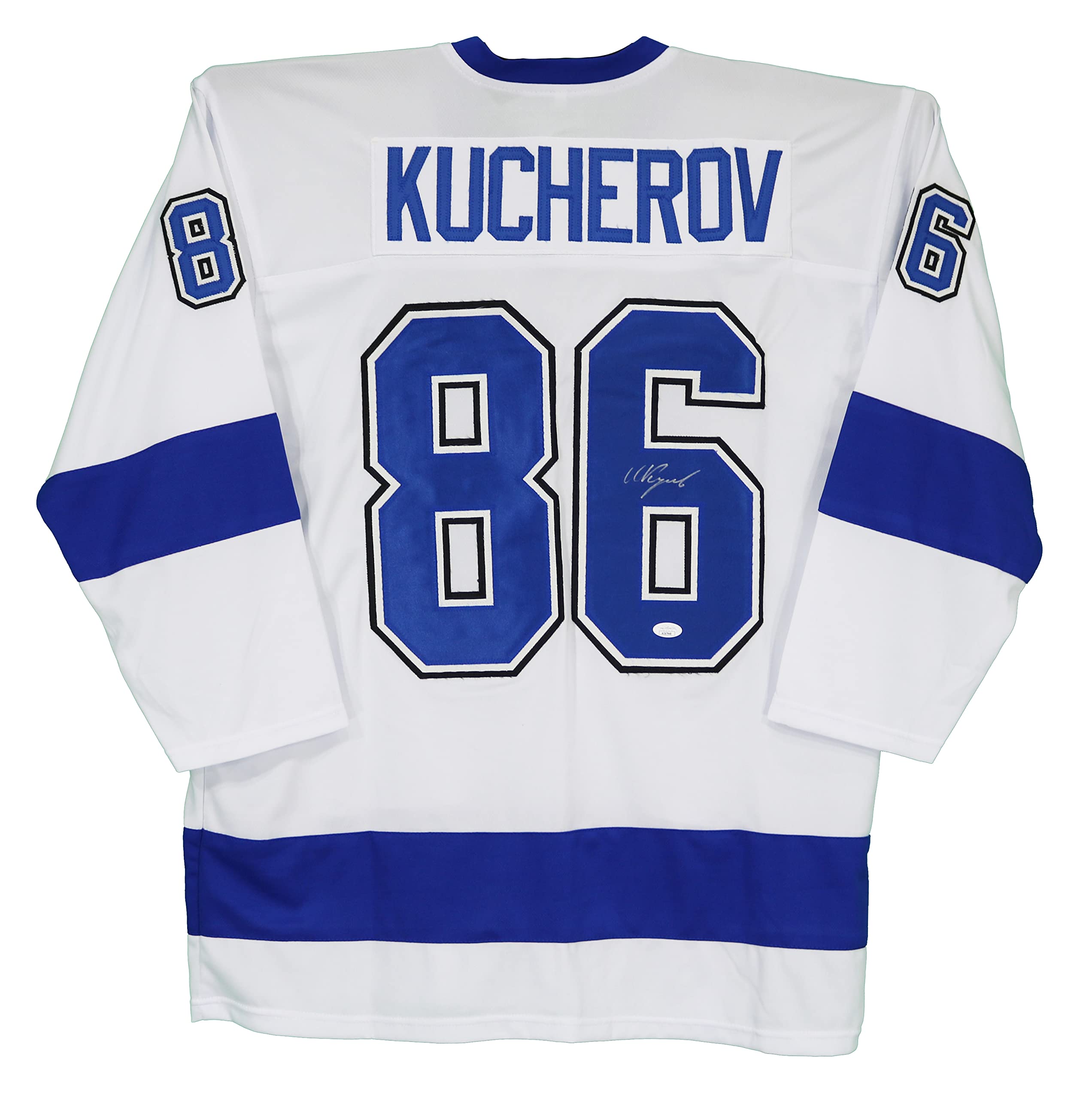 Nikita Kucherov Tampa Bay Lightning Signed Autographed White #86
