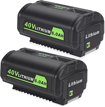 OP4060 40V Batteries Replacement for Ryobi 40V Lithium Battery | 2Packs, Replacement for Ryobi 40V Battery OP4040 OP40601 6Ah battery, Compatible for Ryobi 40 Volt Cordless Power Tools