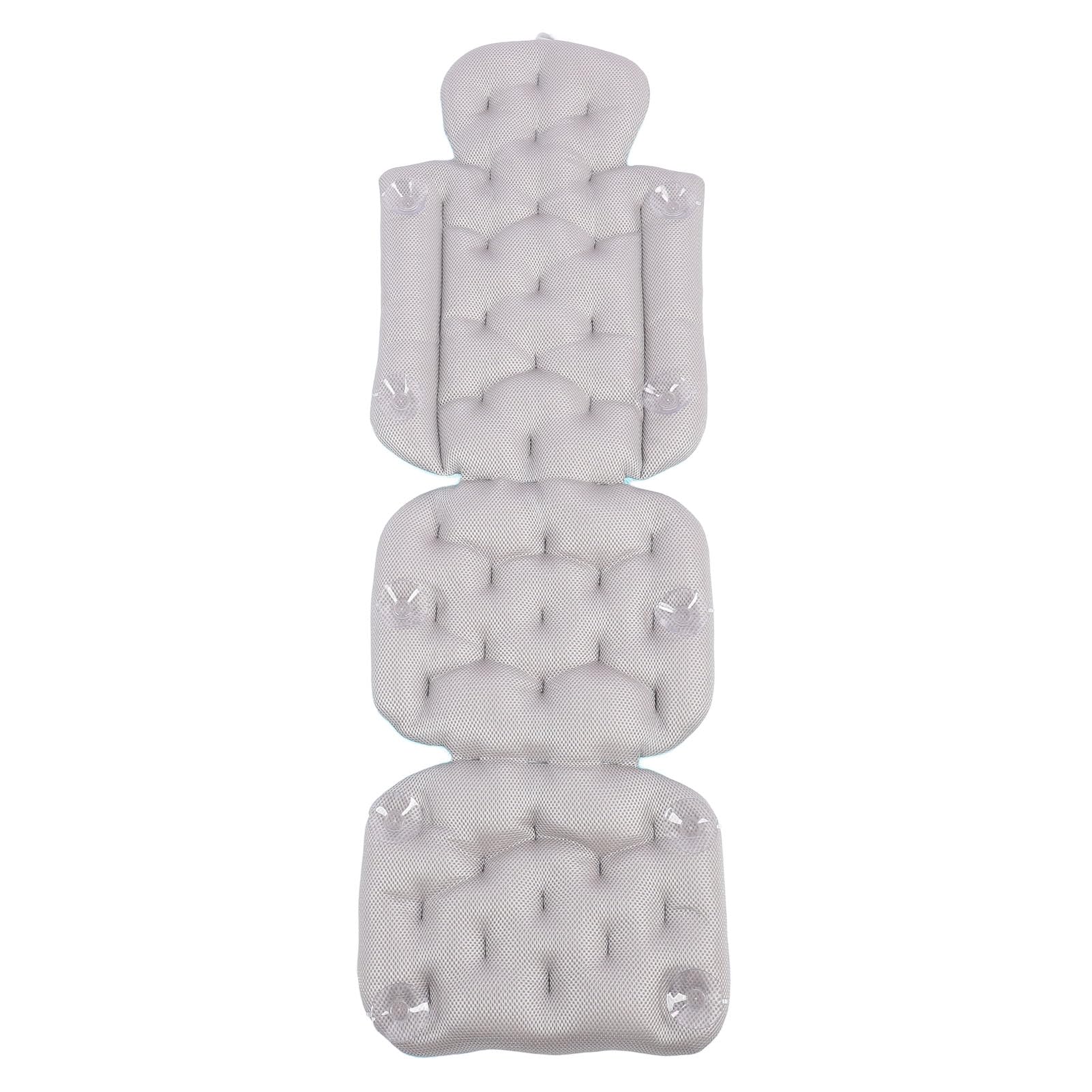 Cuscino Bagno per Tutto il Corpo Cuscino Bagno Ergonomico e Ad Asciugatura Rapida per Un'esperienza Rilassante Durante il per Adulti Morbido Poliestere 60 Cm (Blu)