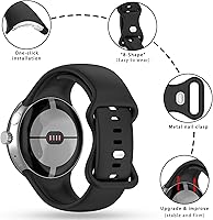 Vista 20 de Band Compatible with Google Pixel Watch 1/2/3/4 (41mm), Soft Silicone Sport Replacement Straps Bracelet for Google Pixel Watch 41mm