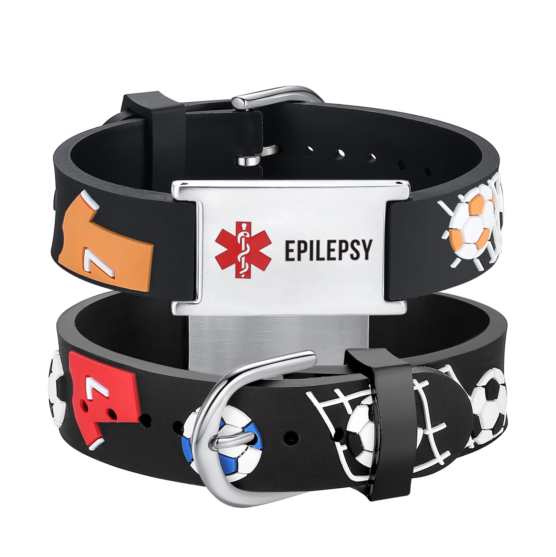 LinnaLove cartoon medical alert id bracelets Parents gift to Son, daughter, brother, sister