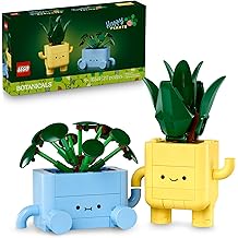 LEGO Botanicals Happy Plants Building Toy for Kids, Girls, and Boys 9+ - Playroom Decor for Desk or Shelf - Birthday Gift Idea for Young Gardeners - Artificant Indoor Plant for Play & Display - 10349