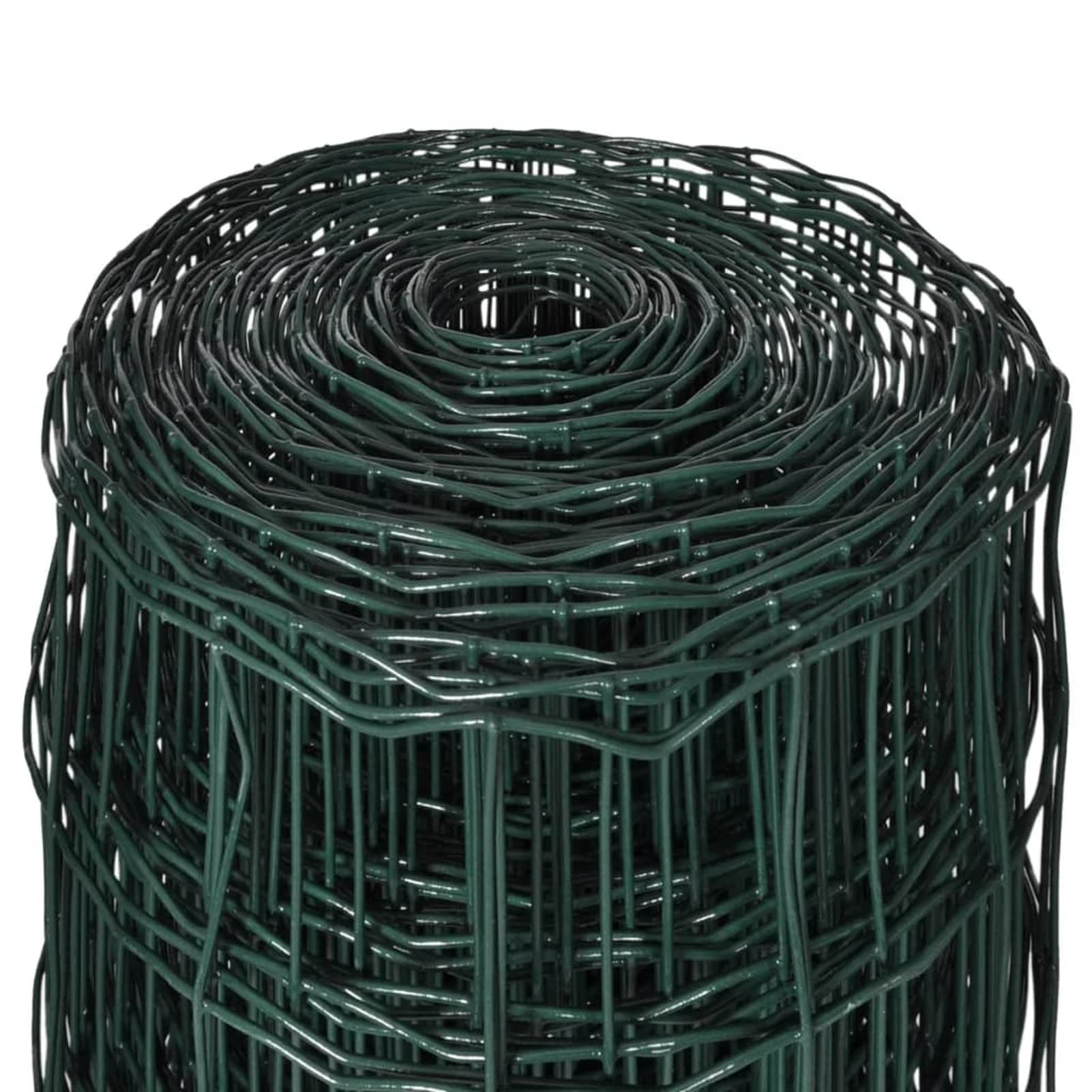 Tidyard Recinzione,Rete,in Acciaio,Rivestito PVC,Verde,10x1,5 m,Recinzione da Giardino,Recinzione in Rete Acciaio,Rete Recinzione in Acciaio,Recinzione in Metallo 10 m