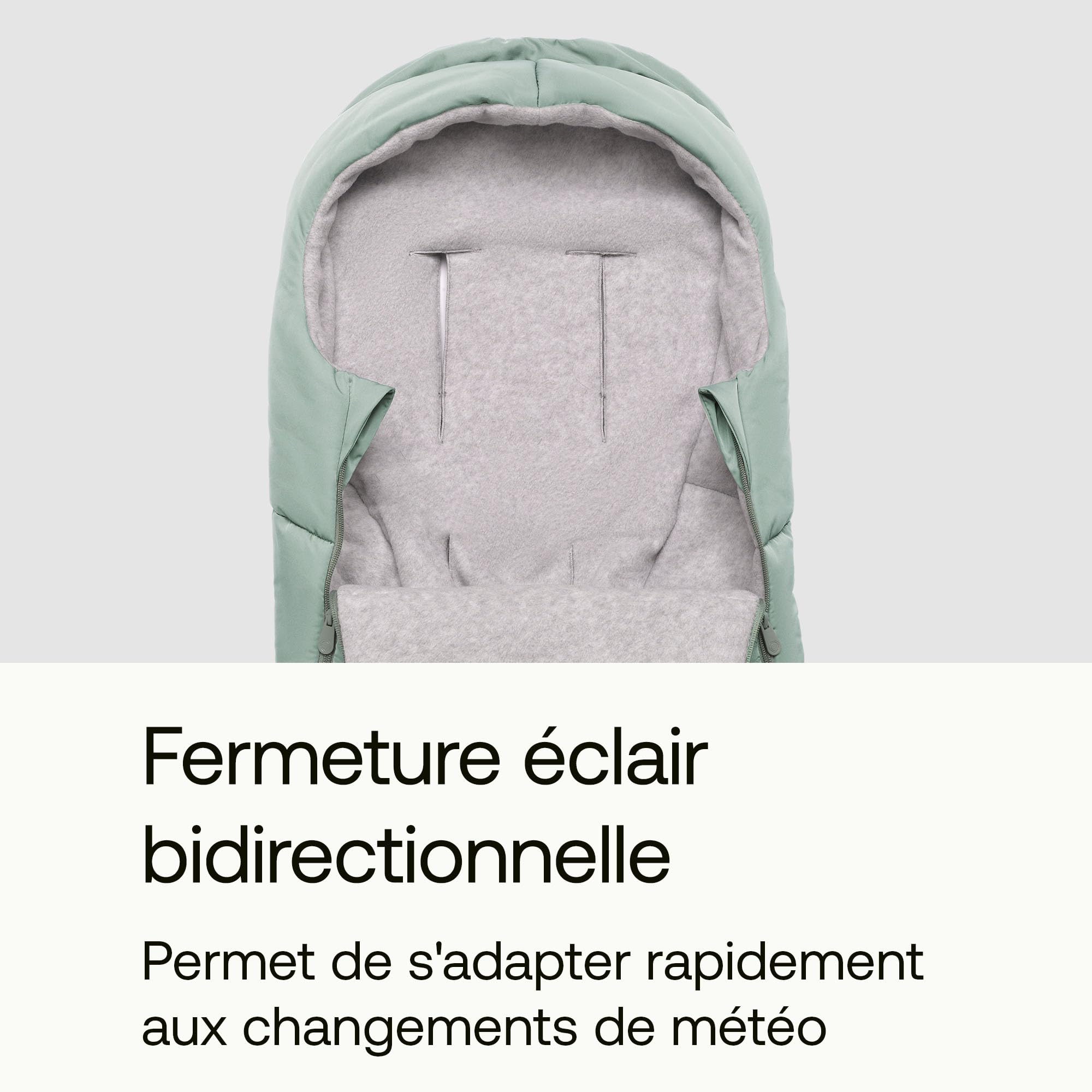 Bugaboo Chancelière, Accessoire Indispensable pour Poussette, résistant à l'eau et aux intempéries, Confortable pour Les Orteils, Chaude et Respirante en Vert Sapin