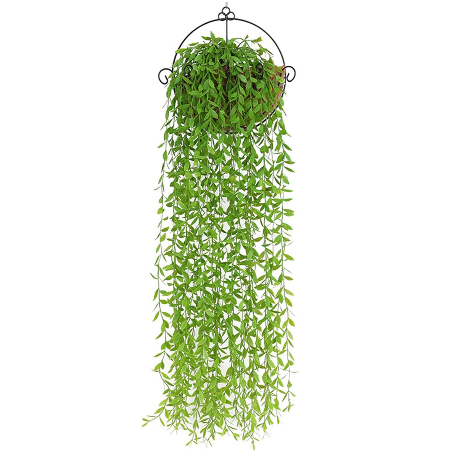 Garden Hub Artificial Hanging Willow Creeper (Green Willow Leaves, 100cm, Bunch of 6 Sticks) (B083D1LG33) Amazon Price History, Amazon Price Tracker
