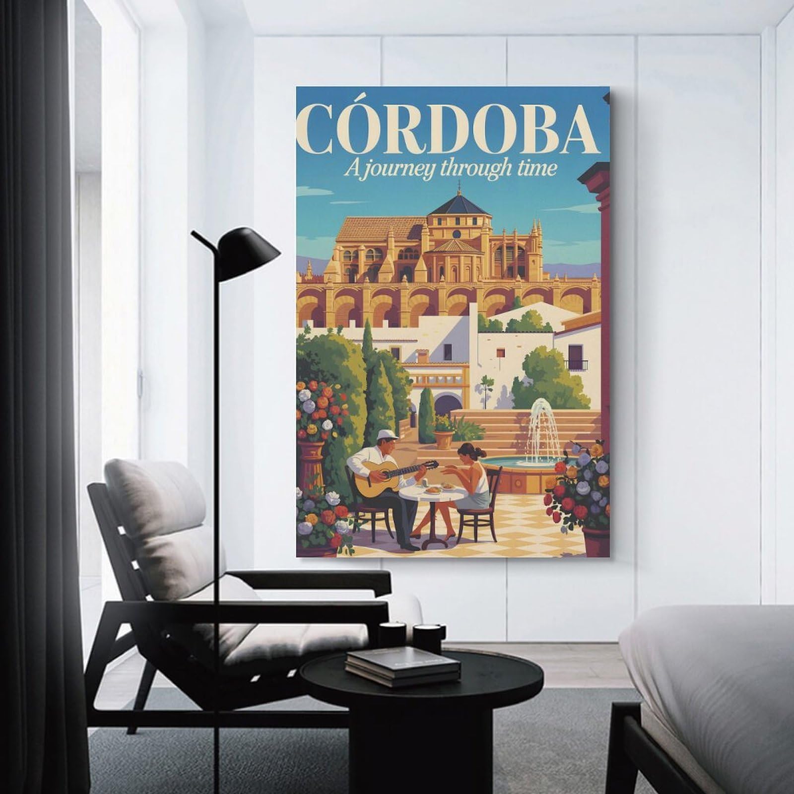 Junmoney Córdoba Travel Hanging Wall Art 12x18inch(30x45cm), for Feature Walls in Flats Or Modern Rooms, Home Wall Art for Statement Displays