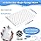 Magic Sponge Eraser Sheets, 52Pcs All-Purpose White Melamine Sponge Convex Point Disposable Magic Cleaning Wipes for Furniture Kitchenware, Hard-to-Reach Places, Shoe