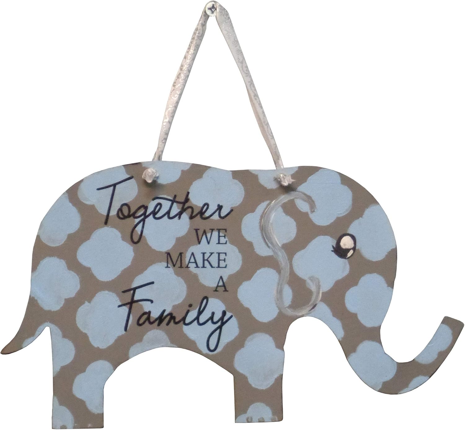 Elephant Cutout Unfinished Wood Kids Craft Nursery Birthday Party Door Hanger MDF Shape Canvas Style 1 24"