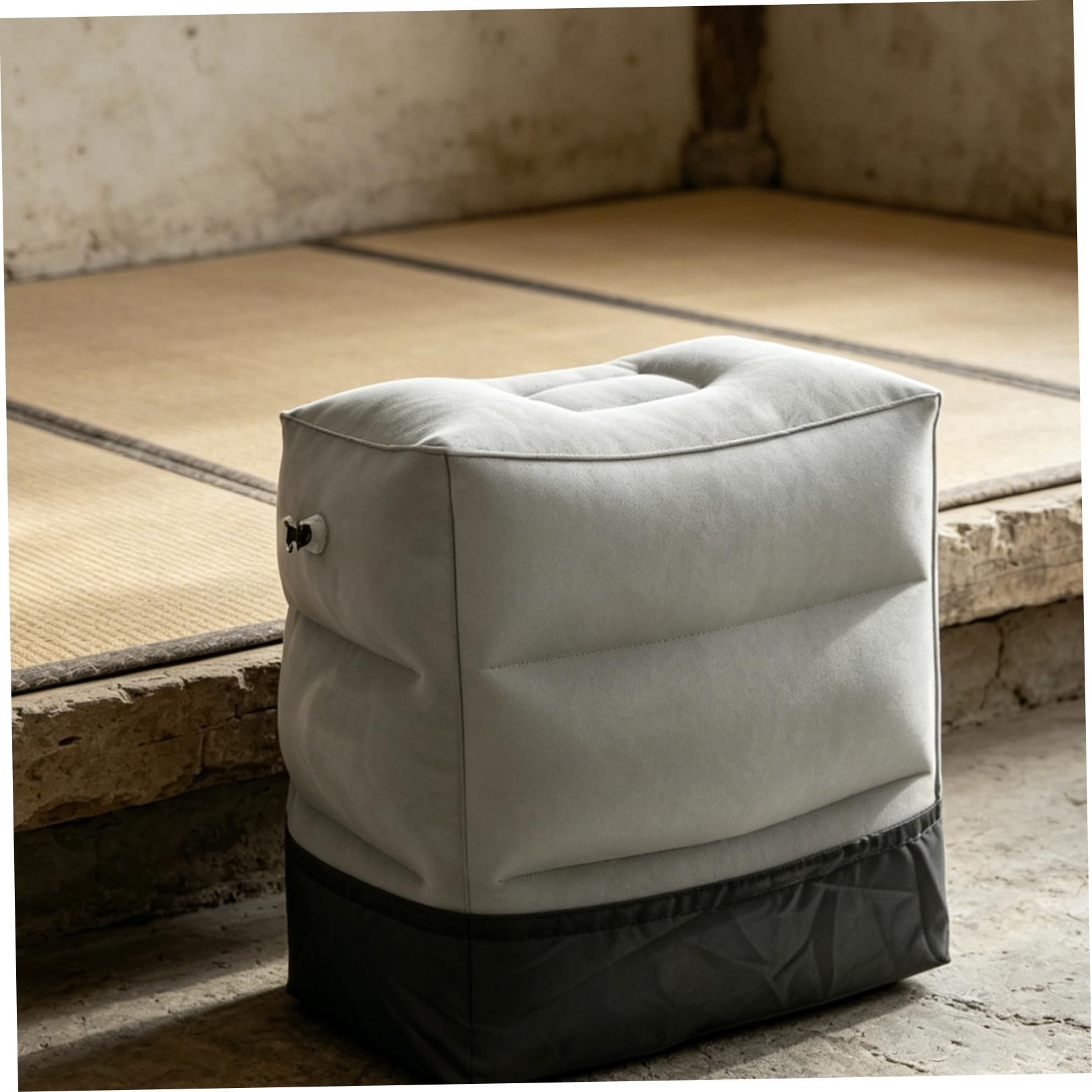 GALPADA 2 Set Poggiapiedi Gonfiabili Portatili da Viaggio Cuscino Ergonomico Regolabile per Supporto Gambe su Aereo Treno Ufficio e Casa Salvaspazio e Leggero