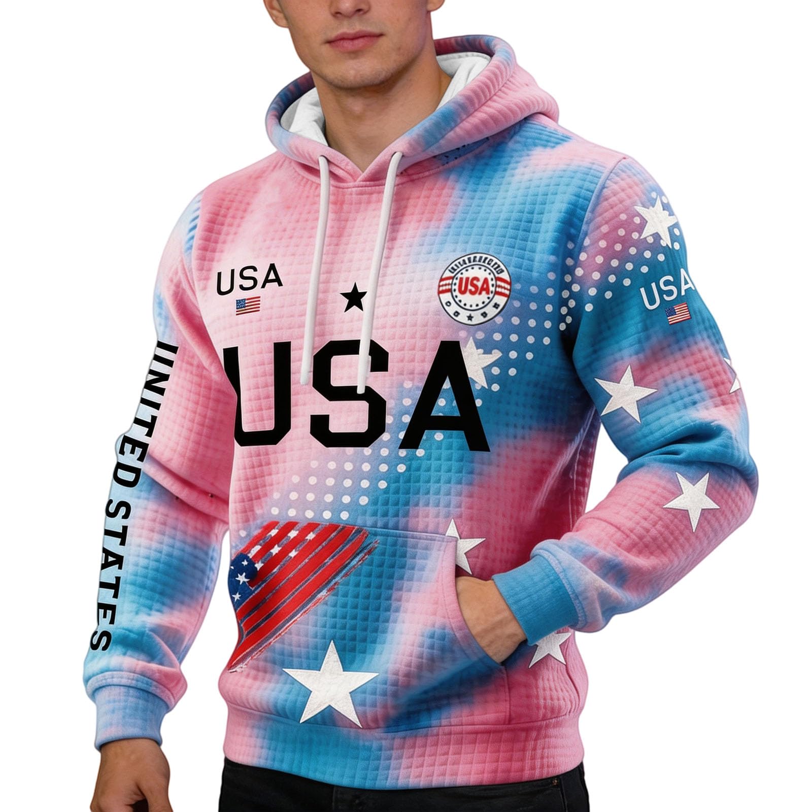 Sudaderas De Hombre Sudadera con Capucha Manga Larga para Hombre, Exteriores, Primavera/Otoño Eleven (Pink, S) Chaqueta Softshell Cortavientos Running Mangas Proteccion Solar Jersey