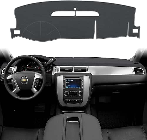POSAID Dash Cover for 2007-2013 Chevy Avalanche Silverado 1500 LTZ,