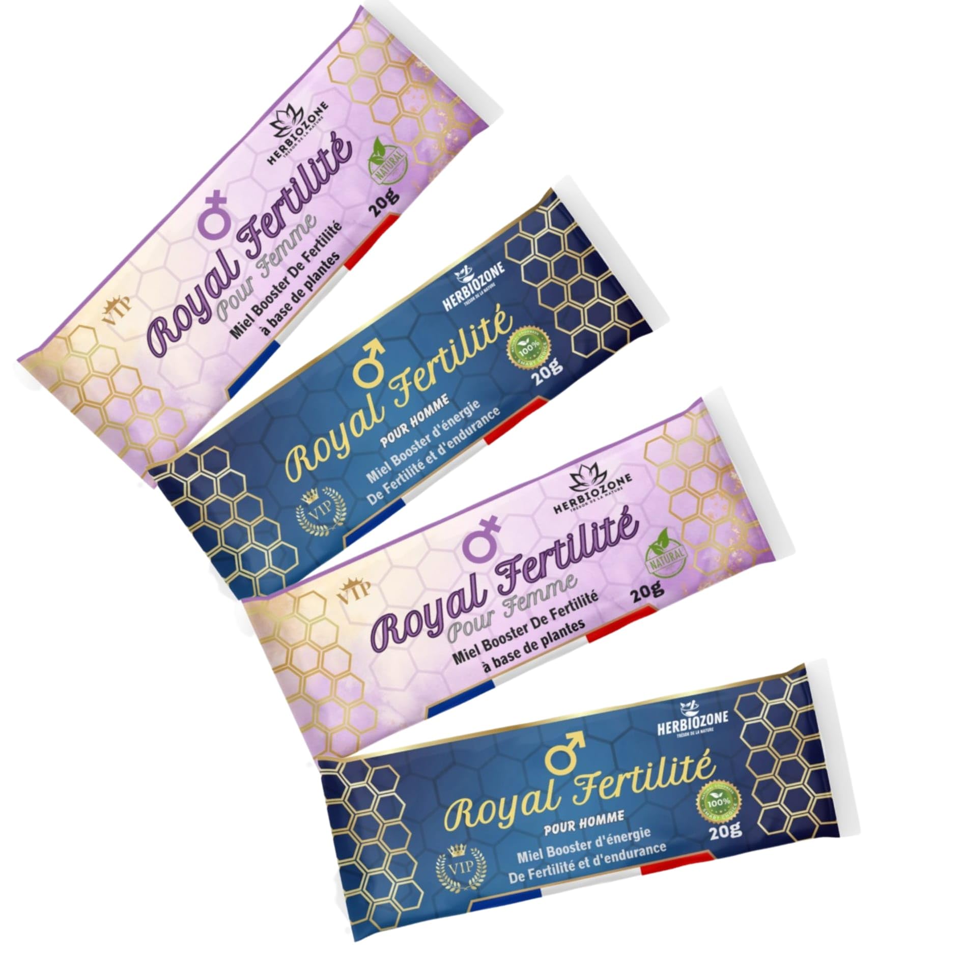 Royal Fertilité | Miel Aphrodisiaque Pour Homme & Femme | Stimulant Naturel | Endurance | Tribulus | Ashwagandha | Ginseng | Gingembre | Performances Masculine | Fertilité