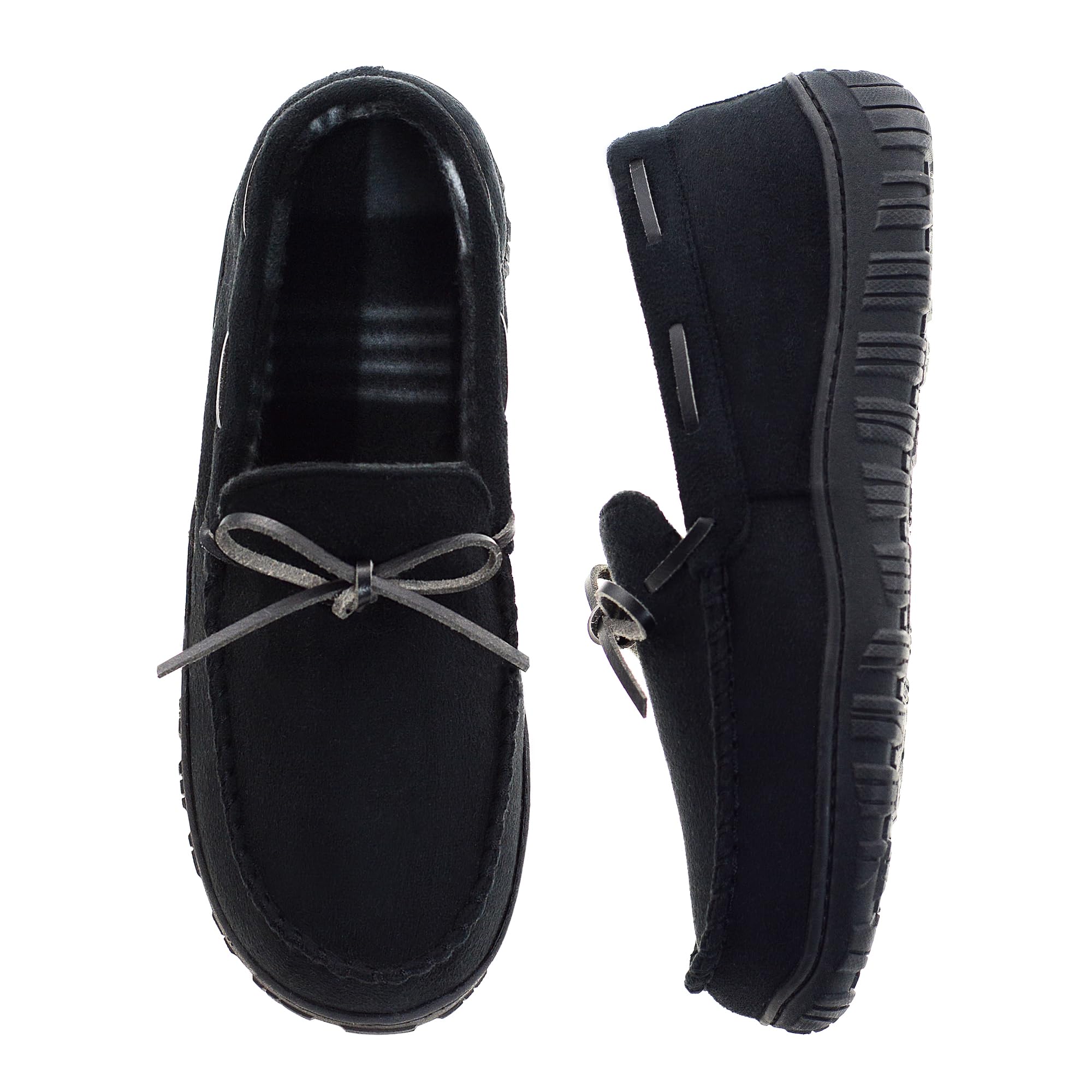 VLLy Mens Moccasin Slippers Breathable Memory Foam House Slippers Indoor Outdoor House Shoes