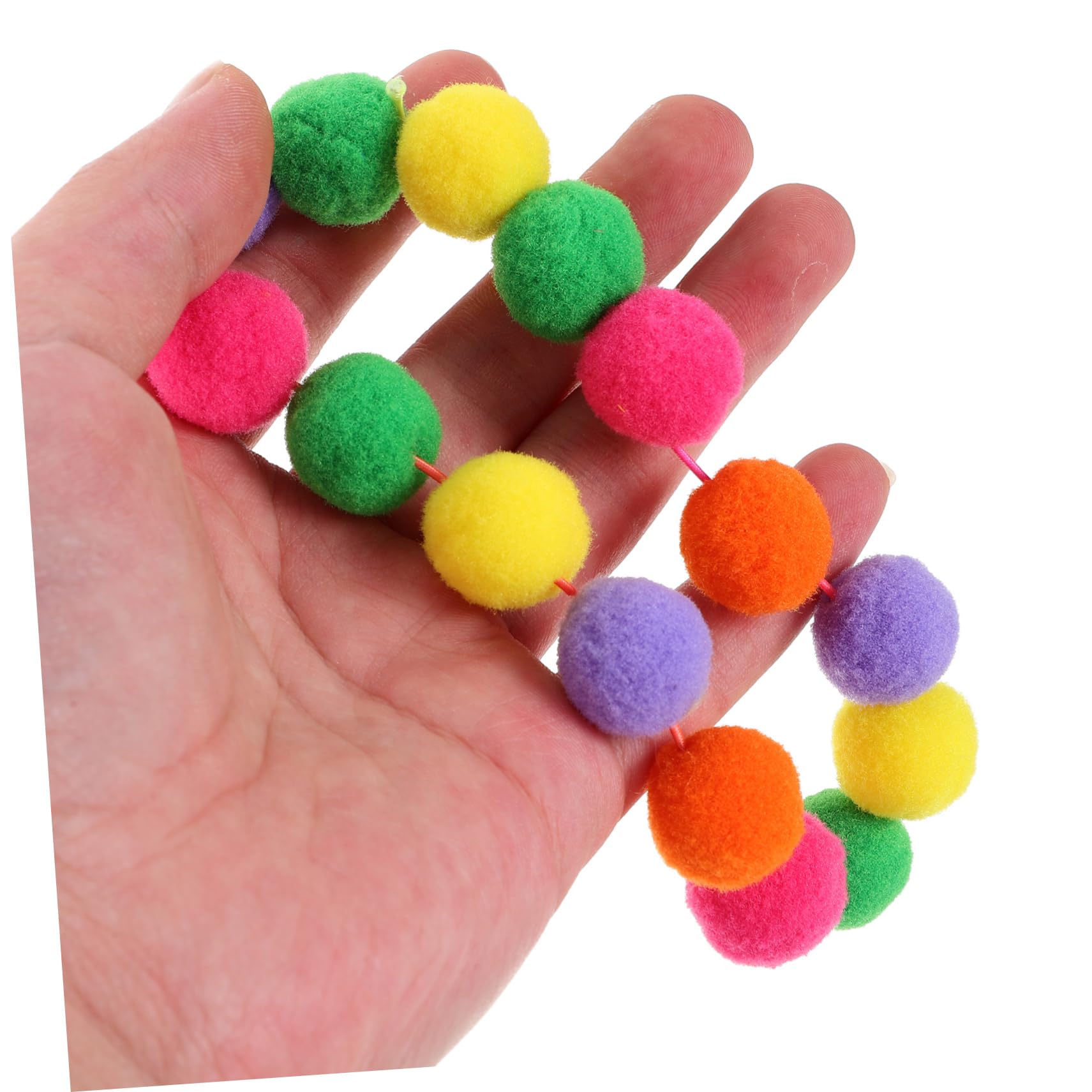 POPETPOP 10 STK Haustierhalsband Katze hundehalsband tragbares Hundehalsband Tragbares Kätzchenhalsband Bunte Haustierhalsbänder einstellbar Plüschkugel Weihnachtskatze schmücken Haarball