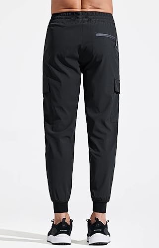 Miniatura 2 de Libin Pantalones deportivos ligeros para hombre, de secado rápido, para senderismo, correr, entrenamiento, atletismo, viajes, uso casual, al aire