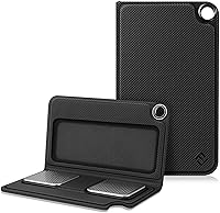 Fintie PU Leather Case for AliveCor KardiaMobile EKG Monitor - Magnetic Closure, Key Holder, Slim Protection (Not for 6L), Black