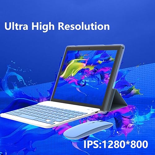 Miniatura 3 de Tablet con teclado, Tablet PC Android 11 de 10.1 pulgadas, 2024 procesador de cuatro núcleos de almacenamiento de 4 GB+64 GB, cámara dual de 8 MP,