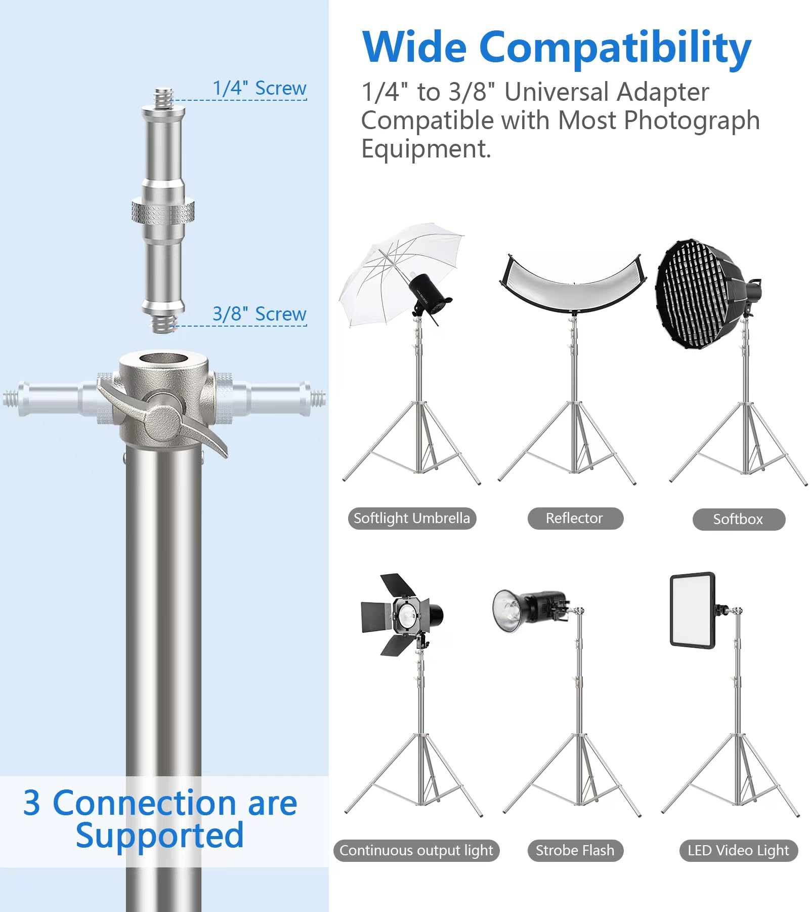 Heavy Duty 9.2 Feet/110 Light Photography Tripod Stand Sdfghj - View #6