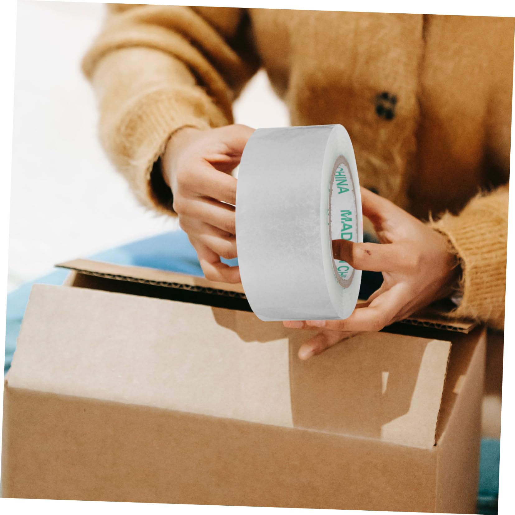 5 Rolek Heavy Duty Shipping Tape for Packing Transparent Packaging Tape for Moving Boxes Strong Adhesive Yards Total Yards