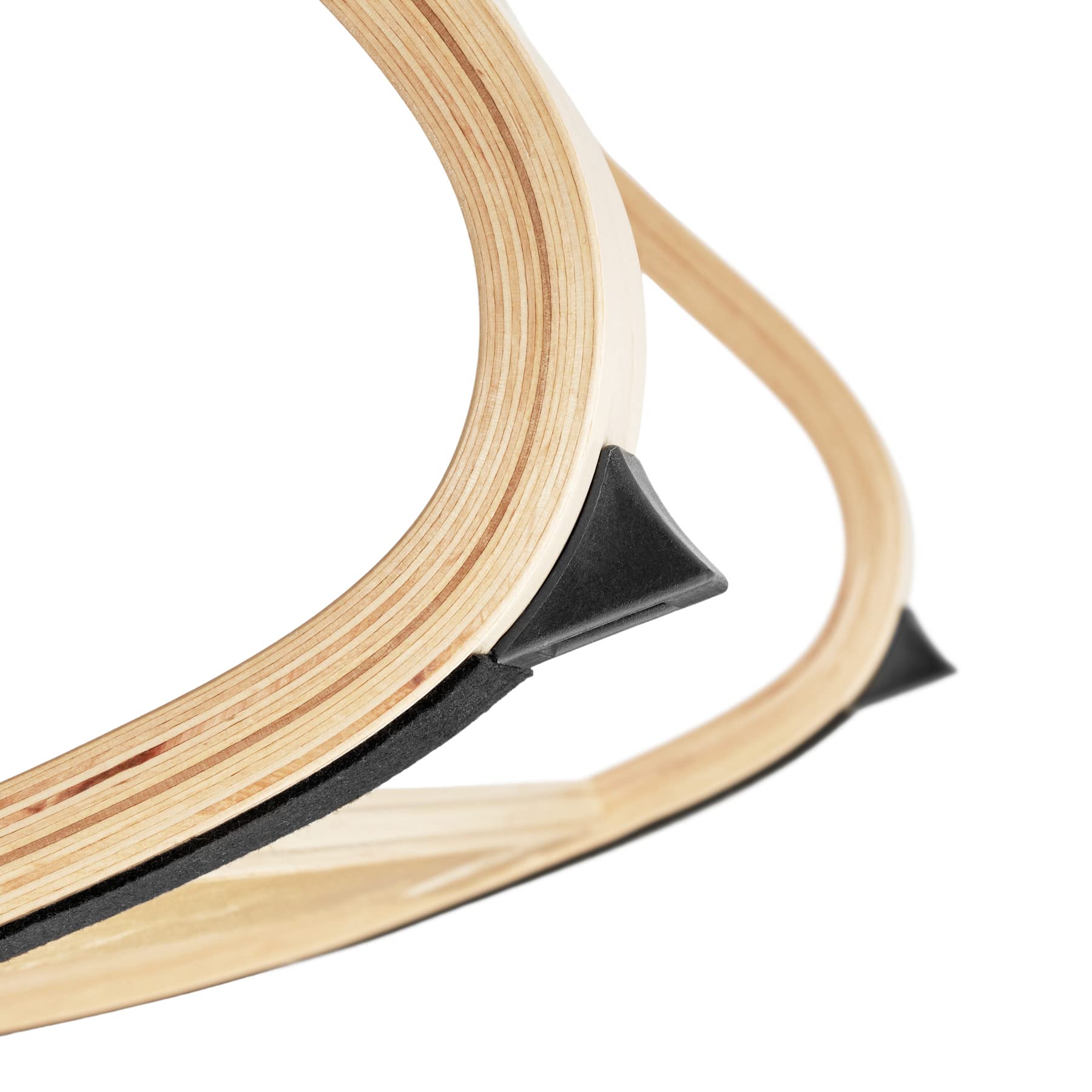 tectake® Poltrona a Dondolo in Legno di Betulla per Arredamento Casa e Veranda, Sedia a Dondolo con Braccioli e Cuscino, Poltrona Dondolo Design Scandinavo, Capacità Fino a 150 kg -Grigio Scuro