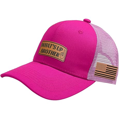 What's Up Brother Hat: 6 Panel Mesh Trucker Baseball Cap with Snapback