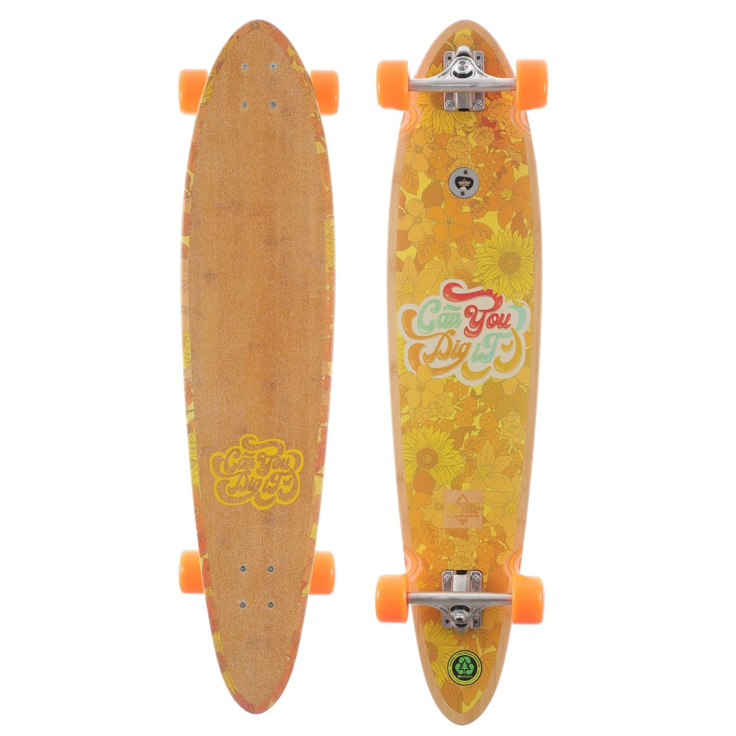 Dig It Complete Longboard Bamboo 40 Orange