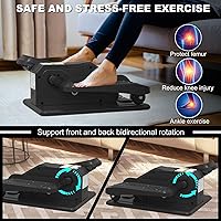 Vista 6 de Under Desk Elliptical Machine, Electric Ellipse Leg Exerciser for Senior, Quiet and Compact Electric Seated Pedal Exerciser for Home with Display
