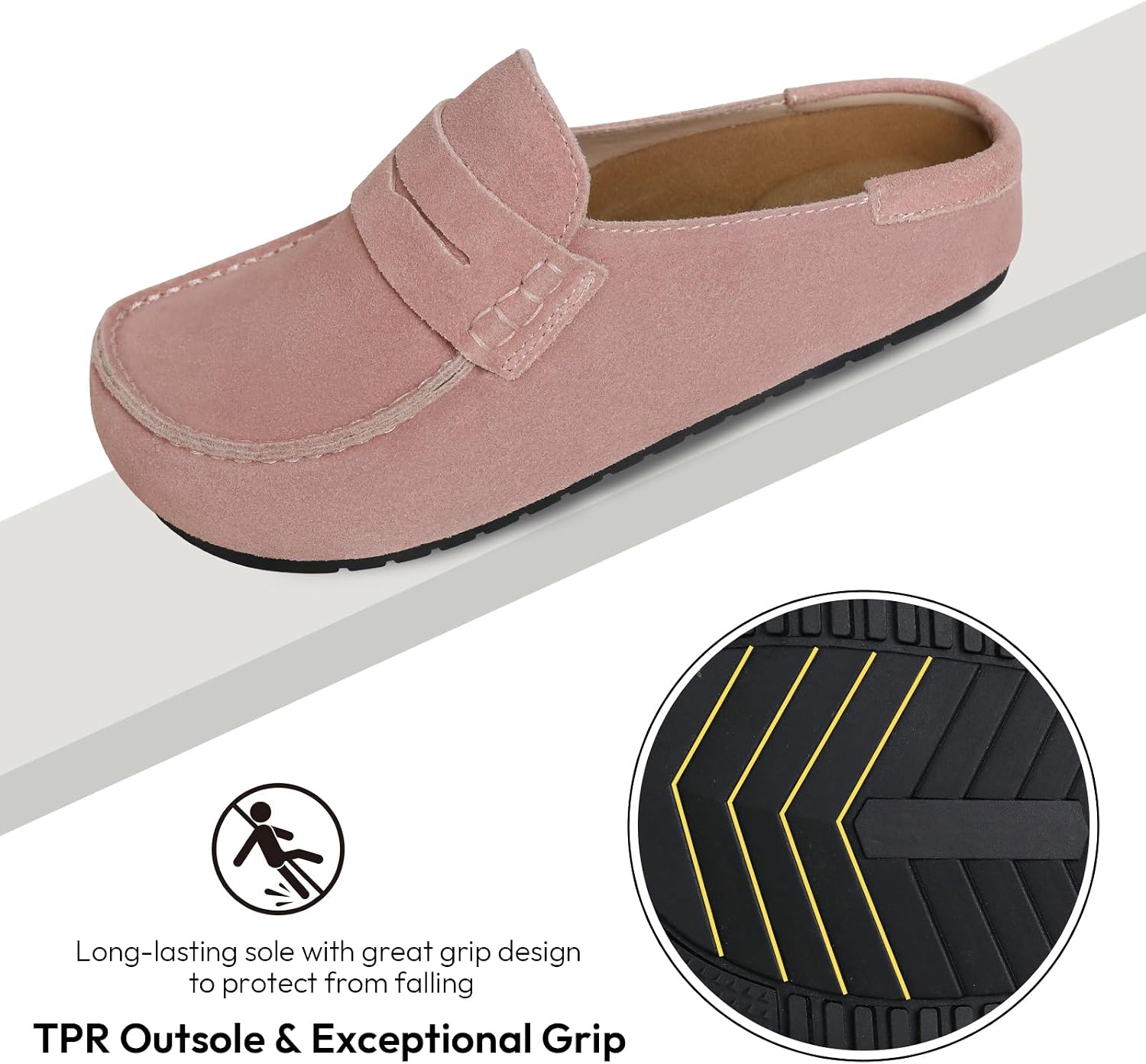 EVELLYHOOTD Lofel| Suede Clogs Slip-On Mules Wide Fit for Women Men
