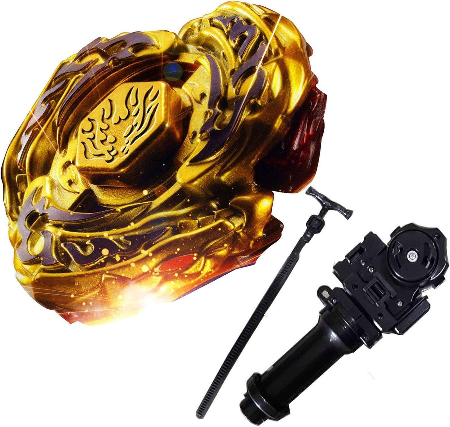 Best Battling Tops High Performance Fight Master Meteo L Drago Gold DESTORY DF105LRF Metal Fury with Metal Fusion Fight Power Ruler Launcher+Grip Set Toys Gift Toys for Children