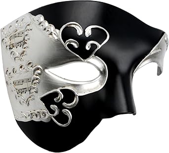 Hoshin Masquerade Mask, Half-Face Mardi Gras Decorations Venetian Masks for Mens