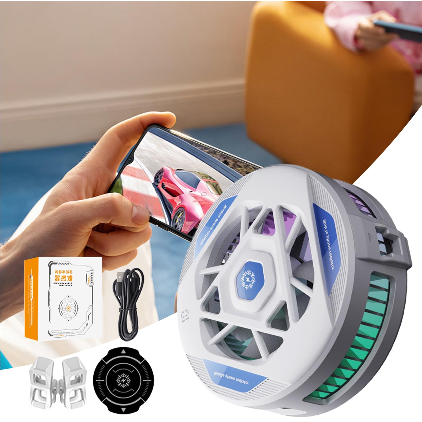 Ventola di raffreddamento del telefono cellulare – Raffreddatore magnetico senza fili, radiatore termico USB, dispositivo a semiconduttore, gadget per telefono | Mobile da viaggio di gioco pieno ai Ventola di raffreddamento del telefono cellulare – Raffreddatore magnetico senza fili, radiatore termico USB, dispositivo a semiconduttore, gadget per telefono | Mobile da viaggio di gioco pieno ai