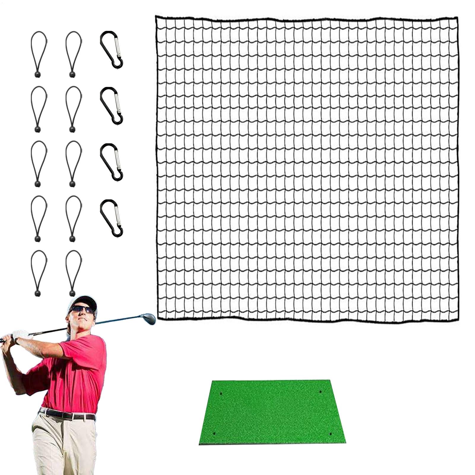 Rete per esercitazioni da golf, Rete per esercitazioni da golf Rete per colpire golf | Rete da golf per allenamenti di lunga durata,Efficaci aiuti all'allenamento del golf con blocco della
