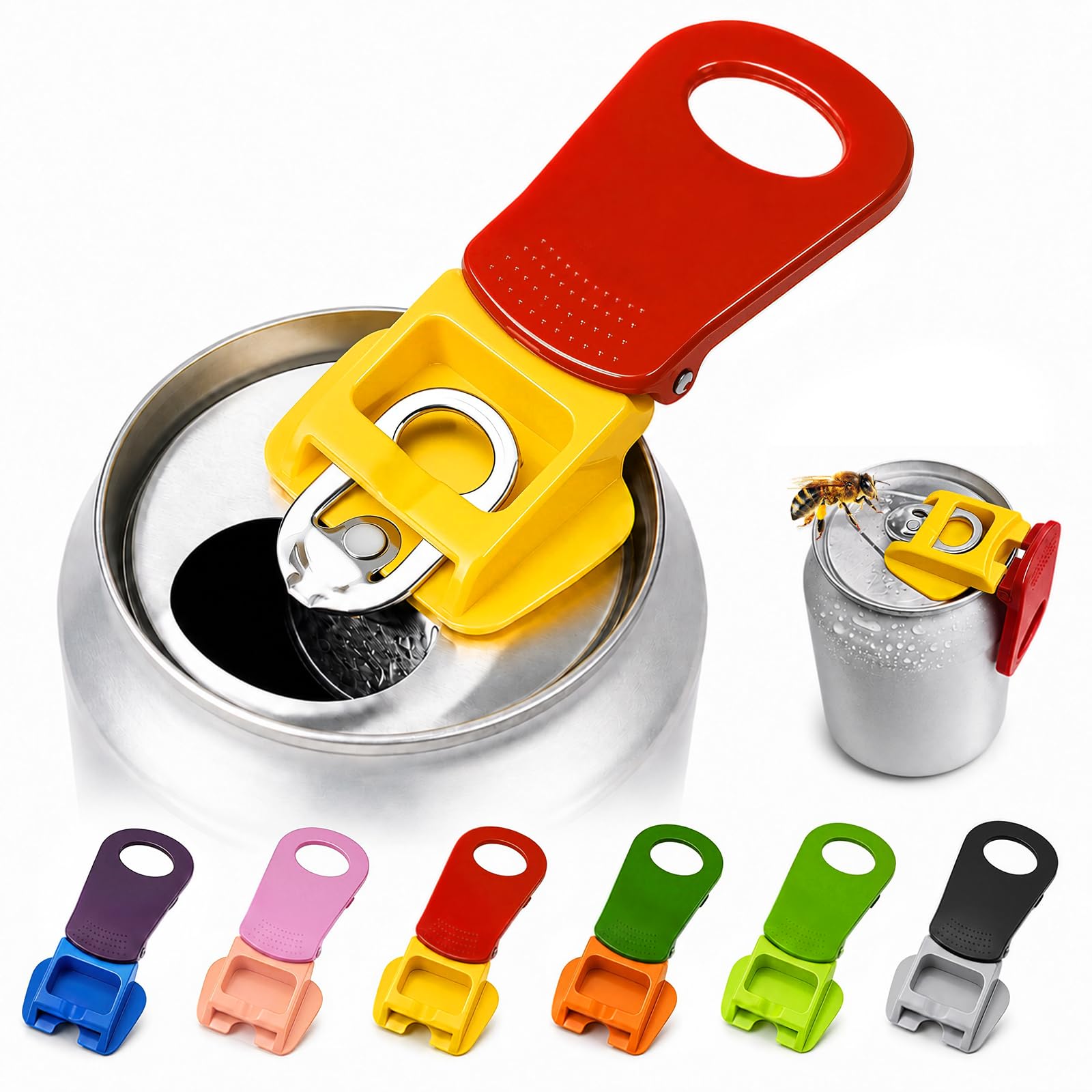 6-Pack Soda Can Opener, Easy Can Tab Lifter for Pop Cans, Beer Cans with Tabs