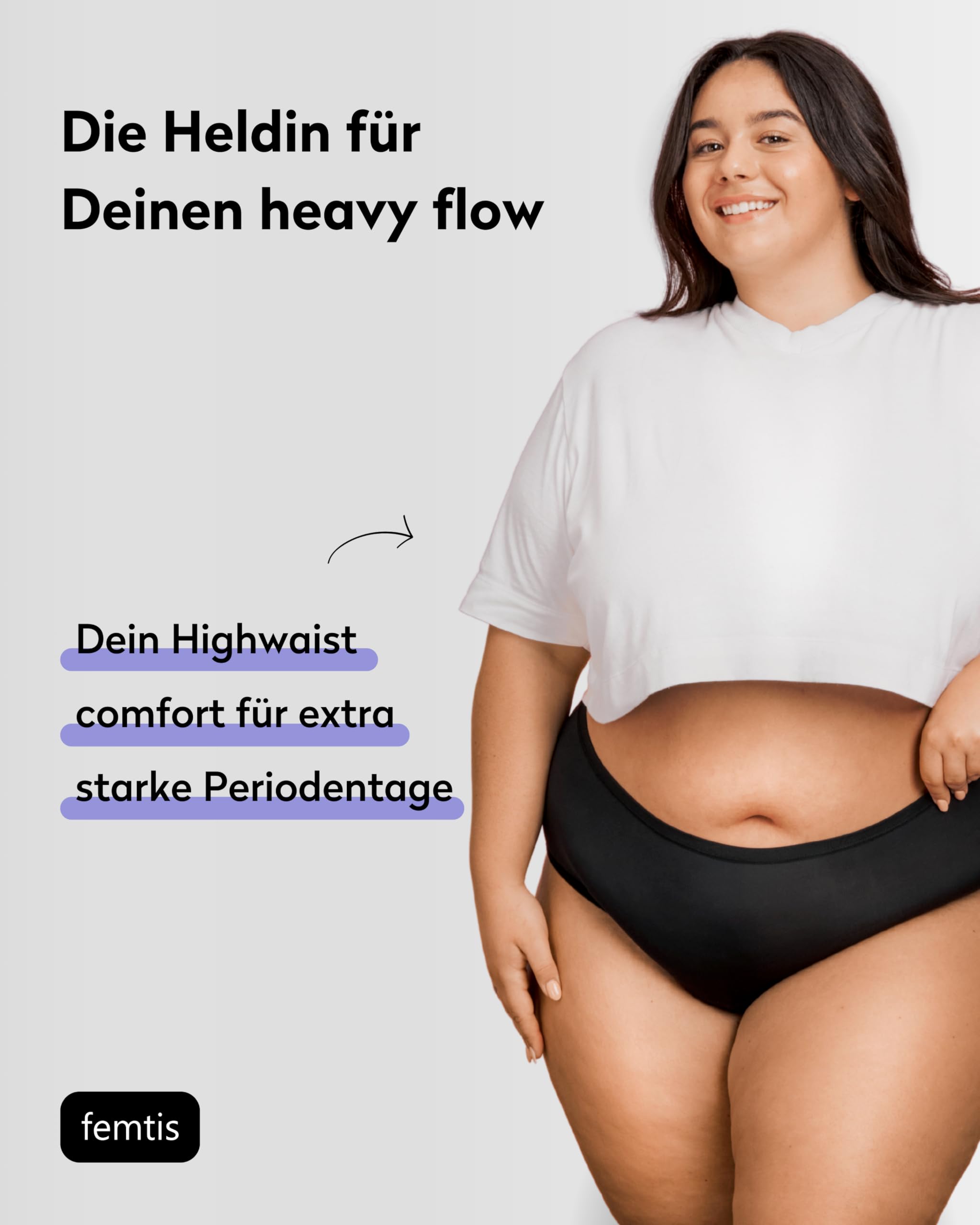 femtis Ropa interior menstrual Blix Boyshort | Calzoncillos higiénicos absorbentes para sangrado abundante | Ropa interior menstrual para mujeres y niñas | Alternativa a las compresas | XXS - 3XL