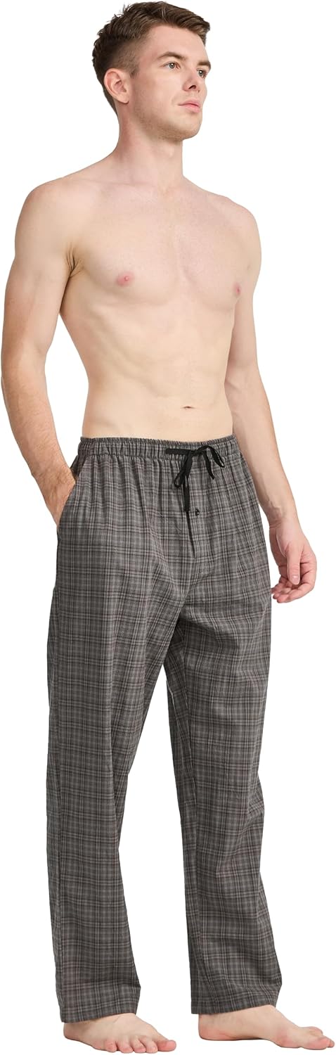 Tony & Candice Mens Pajama Pants Set Lightweight Sleep Lounge Cotton Pants, PJ Bottoms with Pockets Drawstring - Image 5