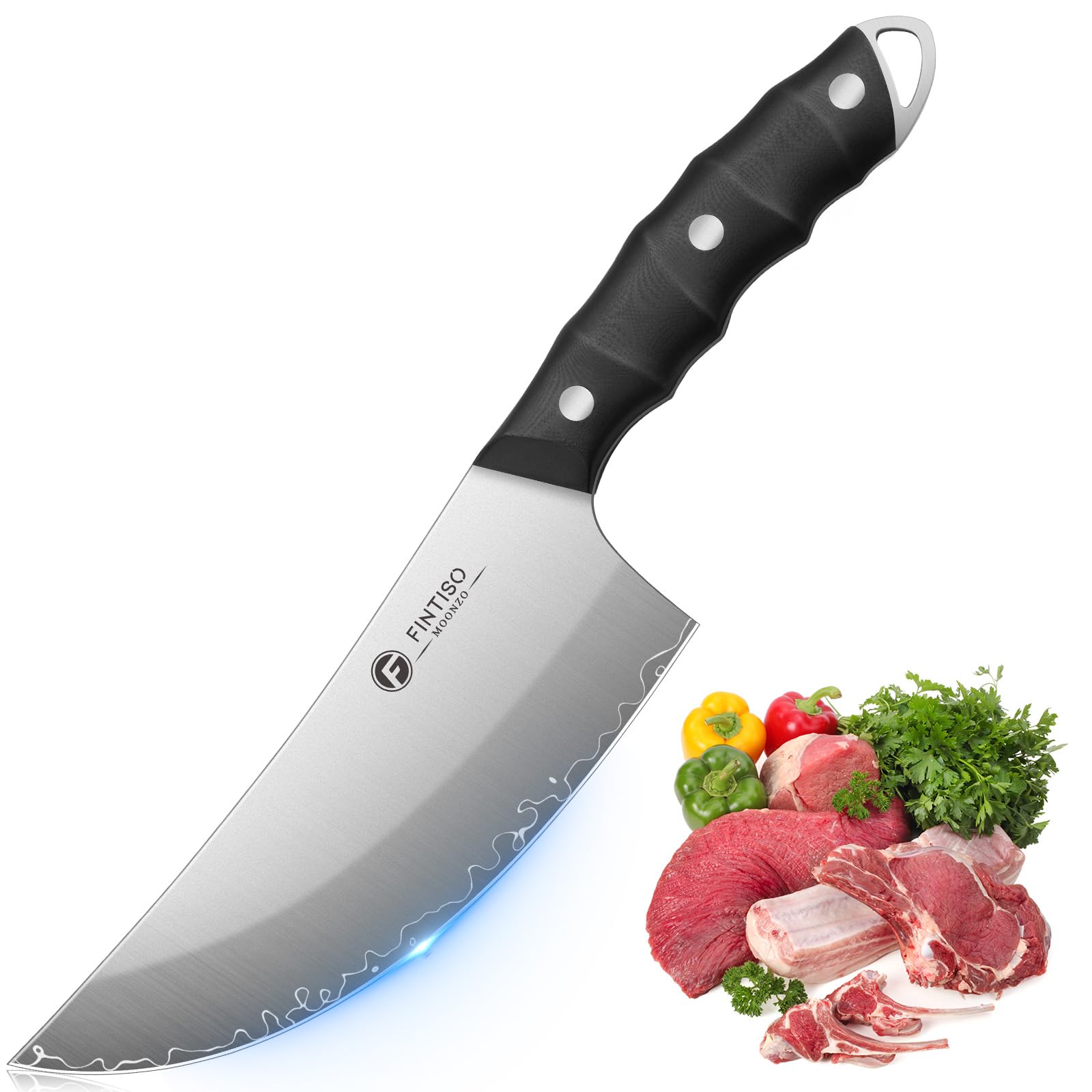 FINTISO 8" Chef Knife, S35VN Powder Steel Core Japanese Kitchen Knife — Amazon image 10
