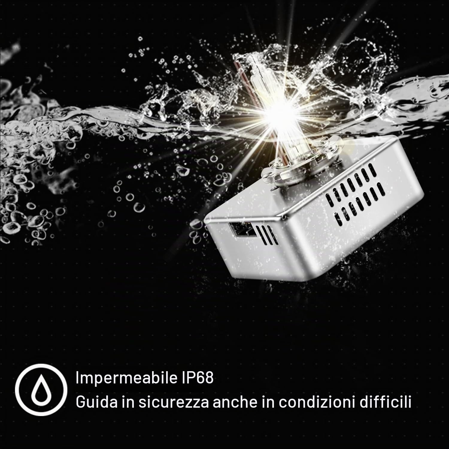 WinPower D5S Xenon Lampada 35W 4300K HID Auto Fari Lampadine Bianco Caldo Base Metallica Completa Lampadina 12 V Ricambio Kit, 1 Bulbi